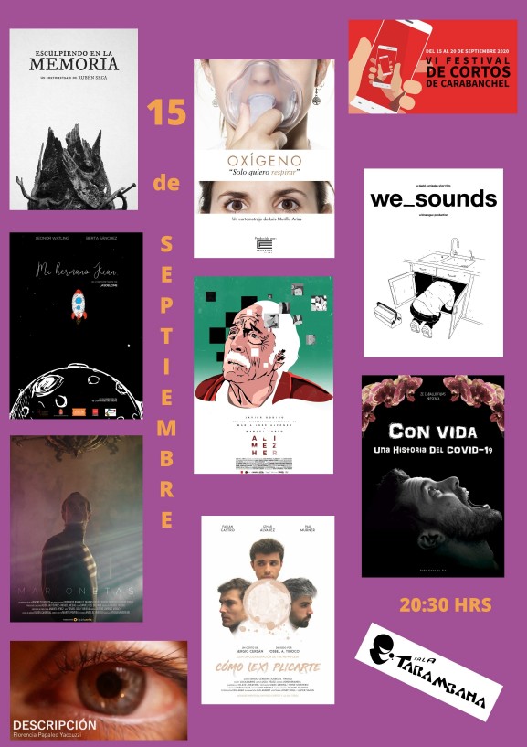 VI Festival de cortos de Carabanchel <br />
15 de septiembre